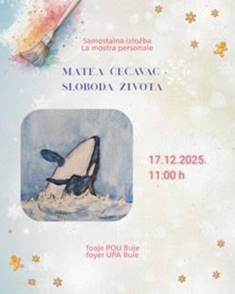 Buje:Otvorenje prve samostalne izložbe Matee Čečavac! 